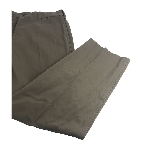 Savane Men's Chino Pants 34 x 30 Flat Front Straight Fit Khaki Dress Pants NEW - Picture 5 of 10